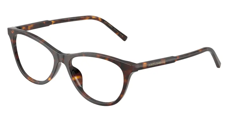 Donna Dolce & Gabbana DG3443 502 Montature da vista Acetato Tartaruga Trasparente Cat Eye Normale