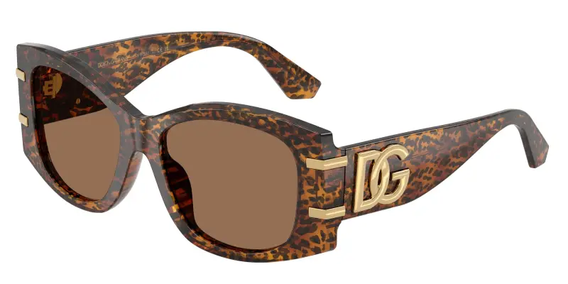 Donna Dolce & Gabbana DG4501 347073 Occhiali da sole Acetato Marrone Marrone Farfalla Normale