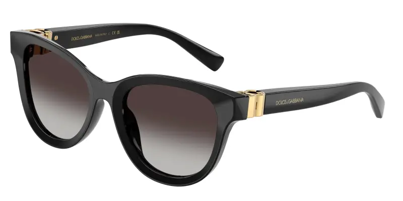 Donna Dolce & Gabbana DG4533 501/8G Occhiali da sole Acetato Nero Grigio Pantos Normale Sfumato