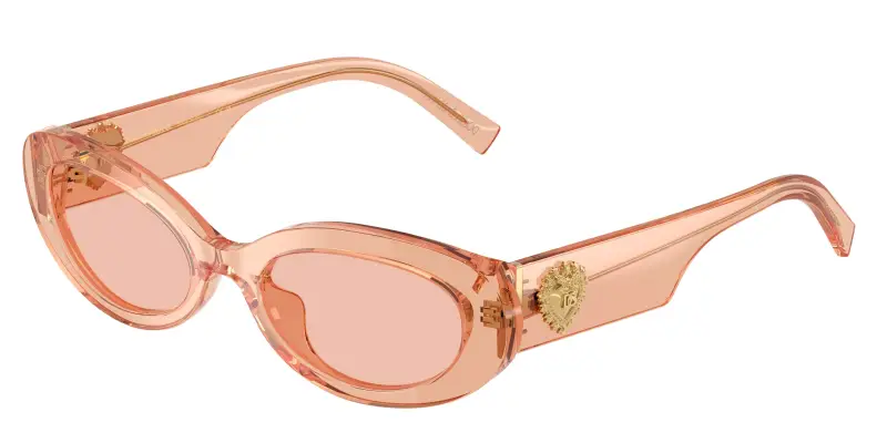 Donna Dolce & Gabbana DG4537 322684 Occhiali da sole Acetato Rosa Rosa Rotonda Normale