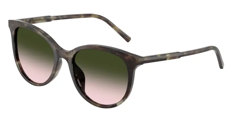 Donna Dolce & Gabbana DG4540 34782C Occhiali da sole Acetato Verde Marrone Pantos Normale Sfumato