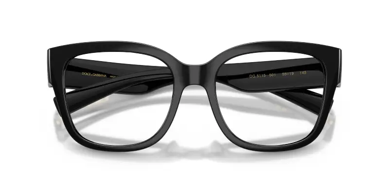 Donna Dolce & Gabbana DG5115 501 Montature da vista Iniettato Nero Trasparente Farfalla Normale miniatura 2