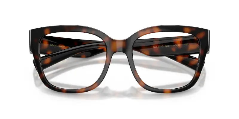 Donna Dolce & Gabbana DG5115 502 Montature da vista Iniettato Tartaruga Trasparente Farfalla Normale miniatura 2