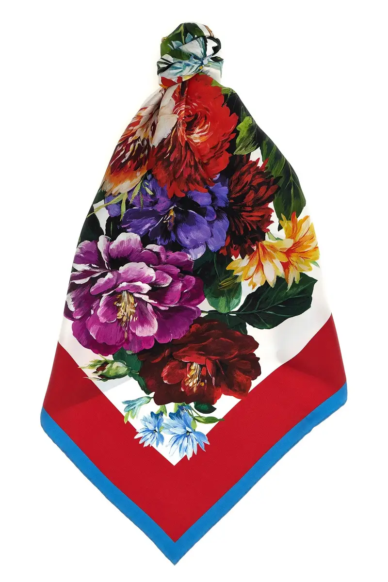 Foulard Stampa Floreale Multi