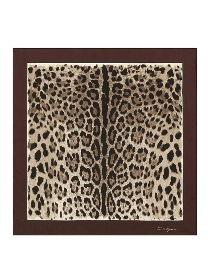 Foulard stampa Leo Marrone