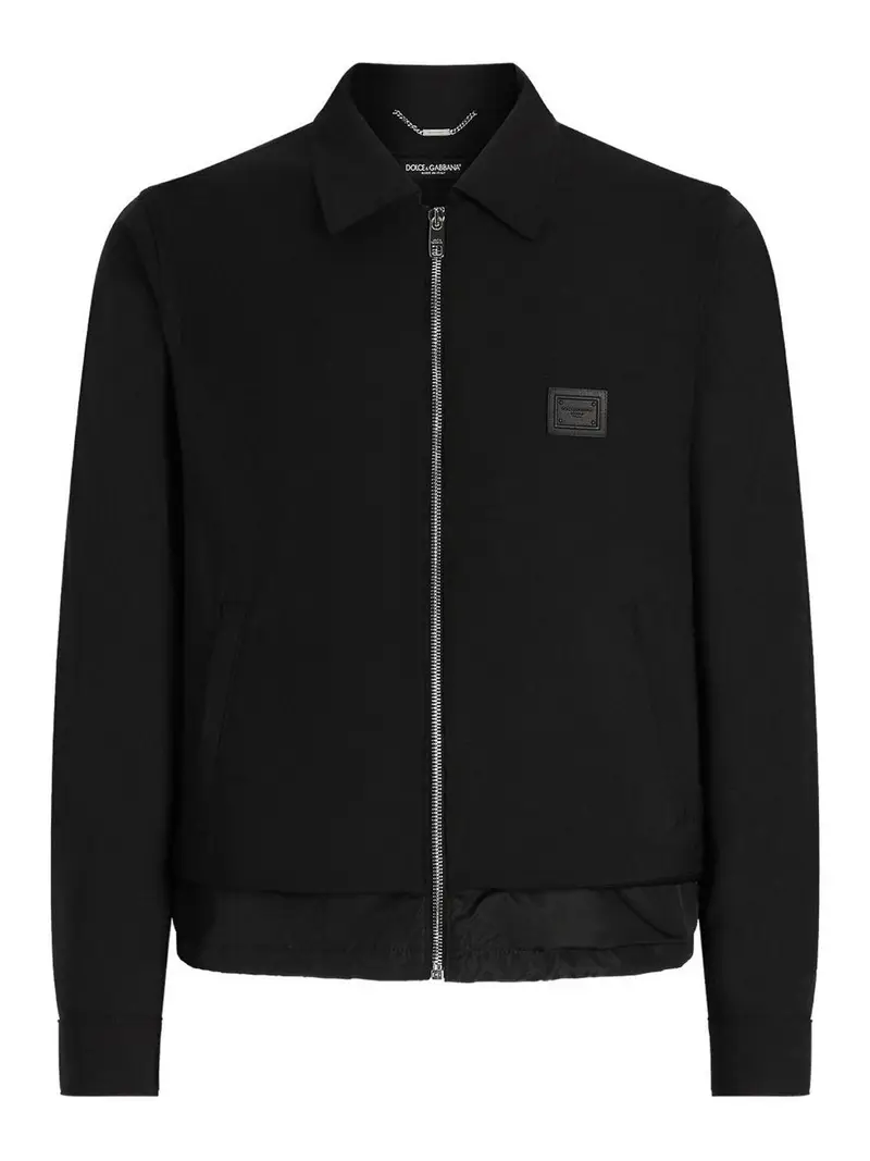 Giacca in tela di lana Dolce &Amp Gabbana Grigio