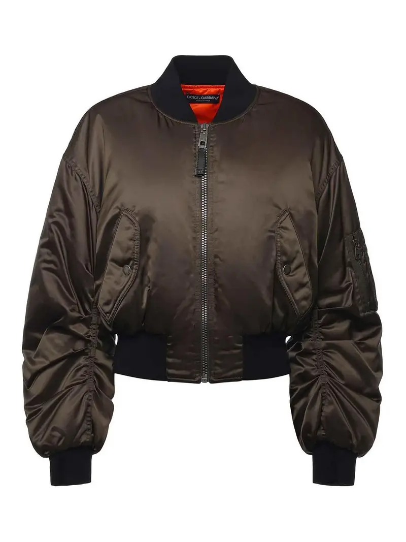 Giacca in tela di nylon Grigio