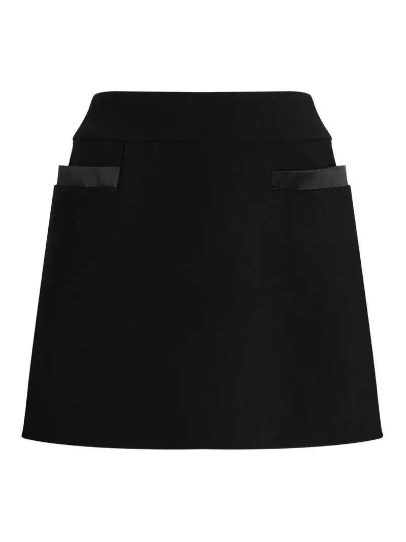 Gonna basca con tasche Nero