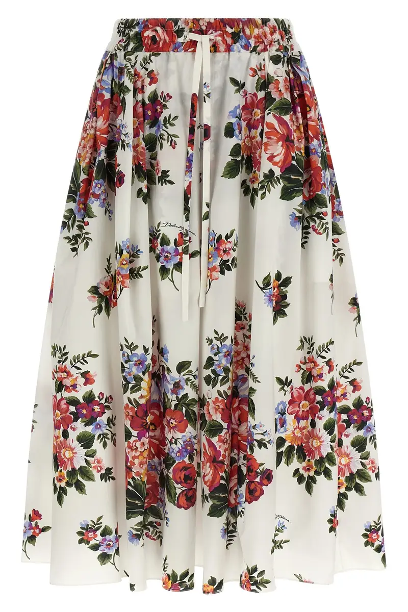 Gonna Mazzo Di Fiori Bianco