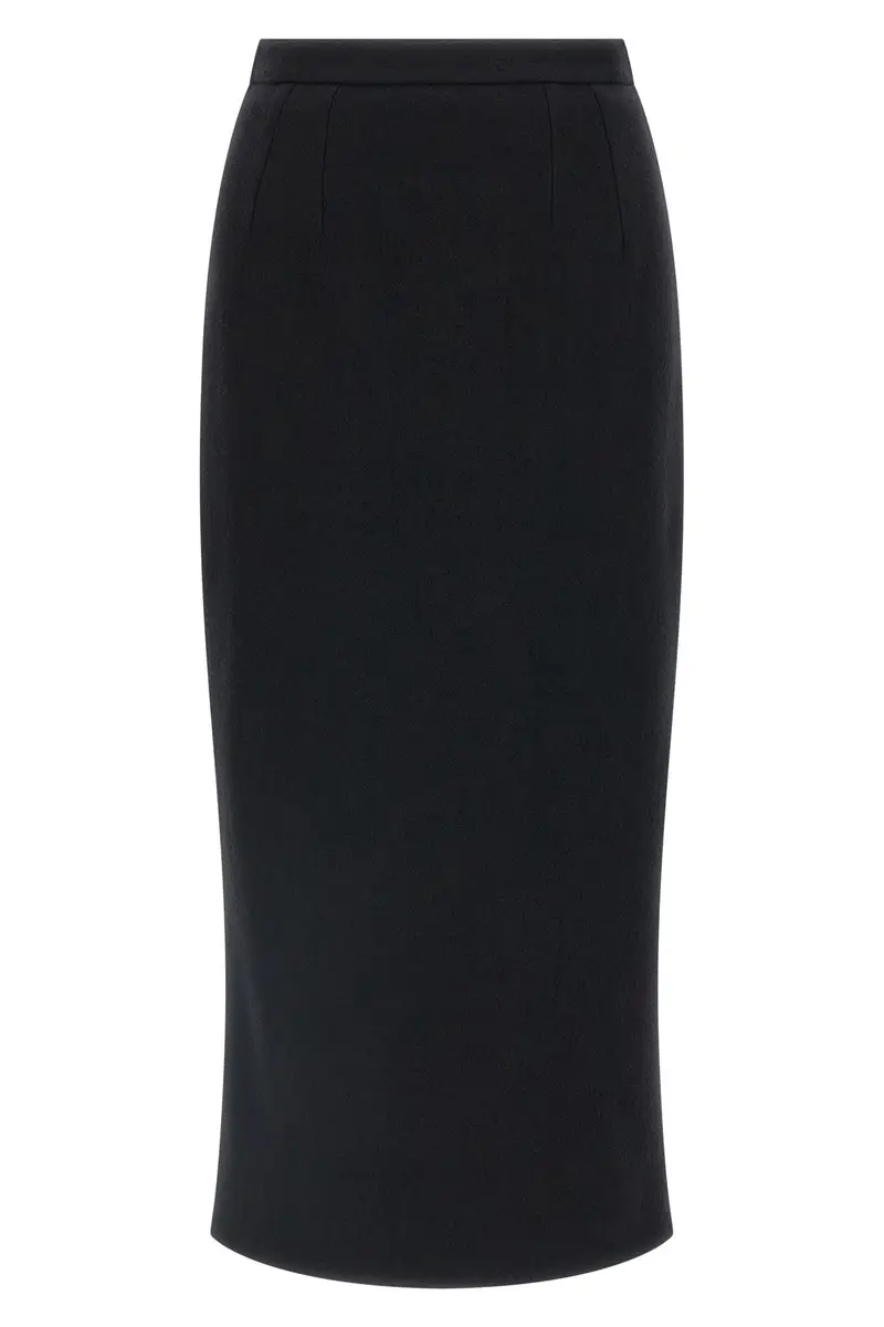 Gonna Tubino Lana Nero