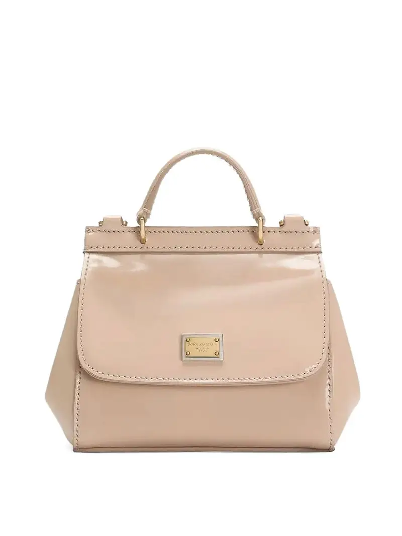 Borsa Sicily Con Logo Color Carne E Neutri