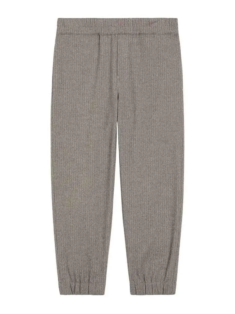 Pantalone Con Logo Grigio