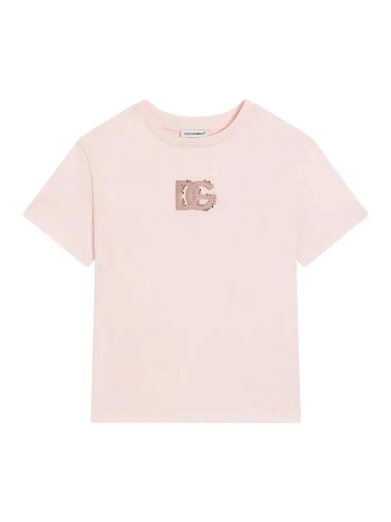 T-Shirt Con Decorazione Color Carne E Neutri