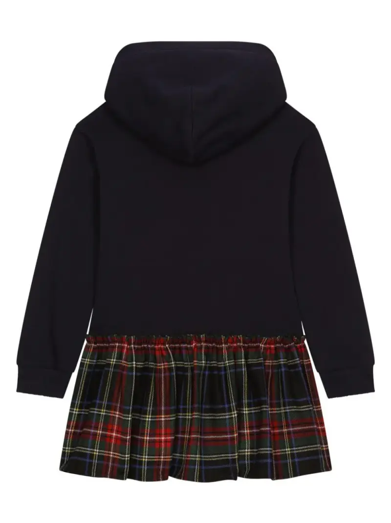 Abito blu scuro felpa tulipani miniatura 2