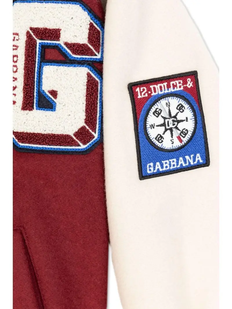 Giubbino college rosso lana vergine Variante abbinata miniatura 2