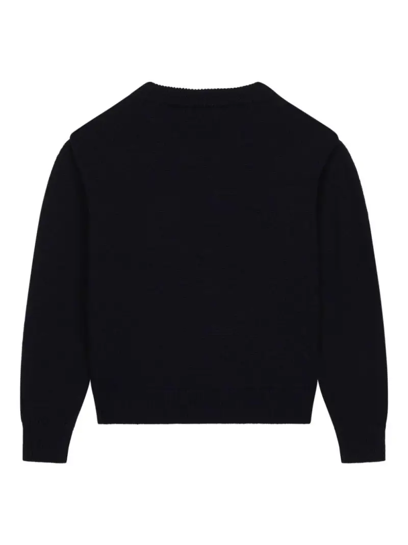 Maglione blu notte D&G is forever lana Blu scuro miniatura 2