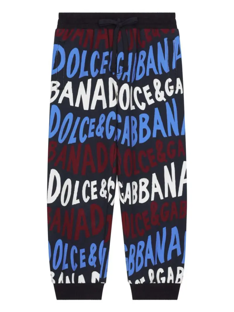 Pantatuta logo lettering all-over blu