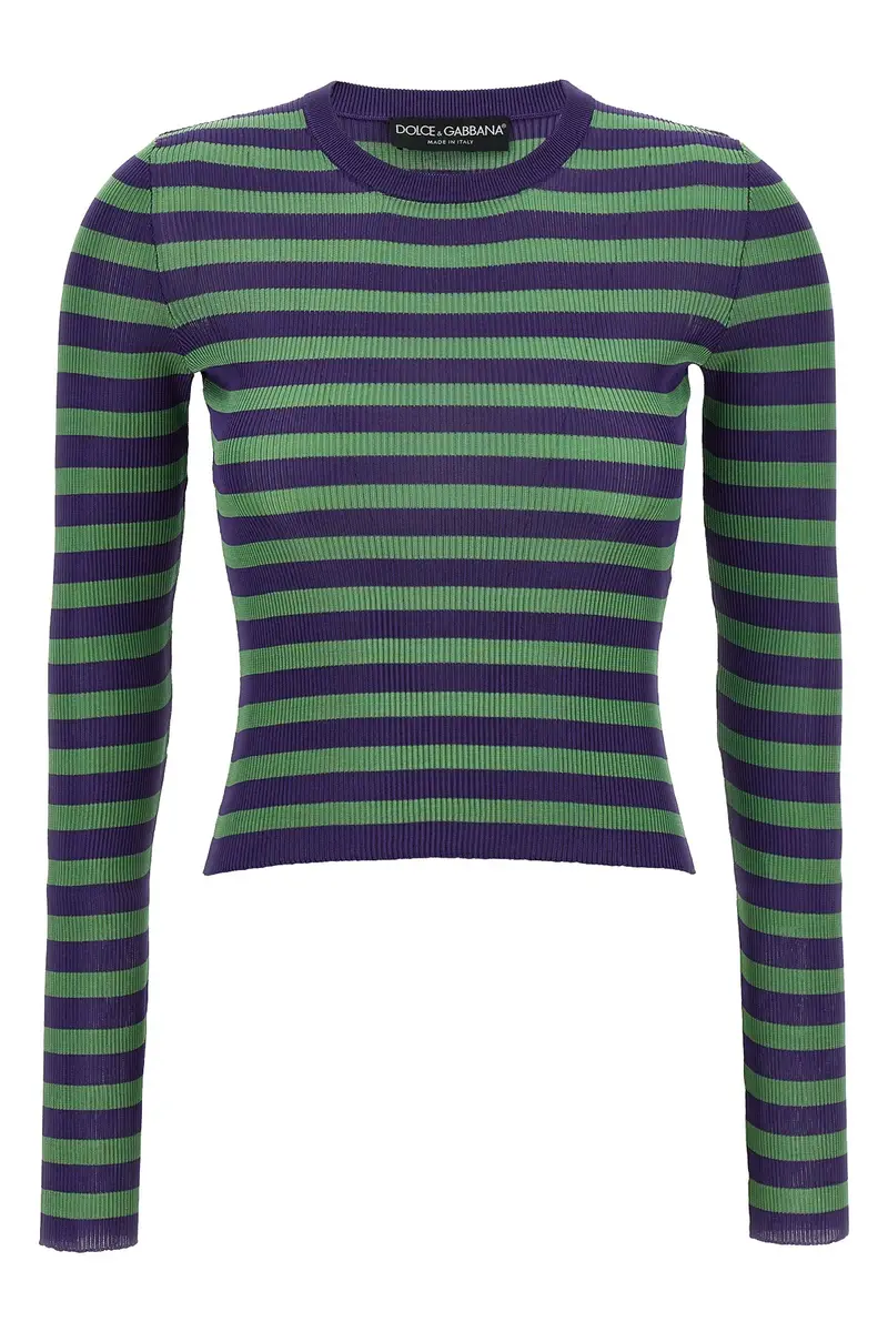 Maglia Viscosa Righe Multi