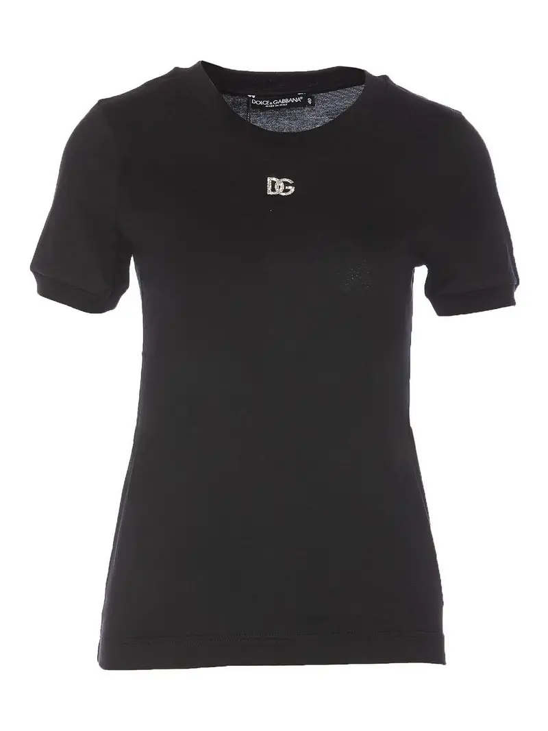 Maglietta con logo Nero