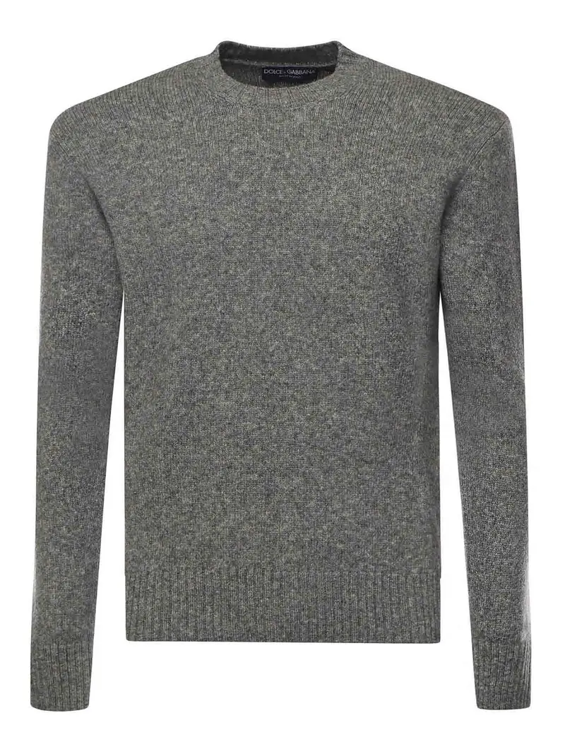 Maglione basic in misto lana Grigio