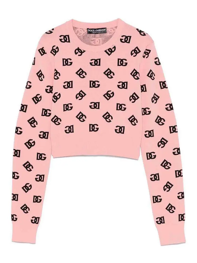 Maglione dg-jacquard Rosa