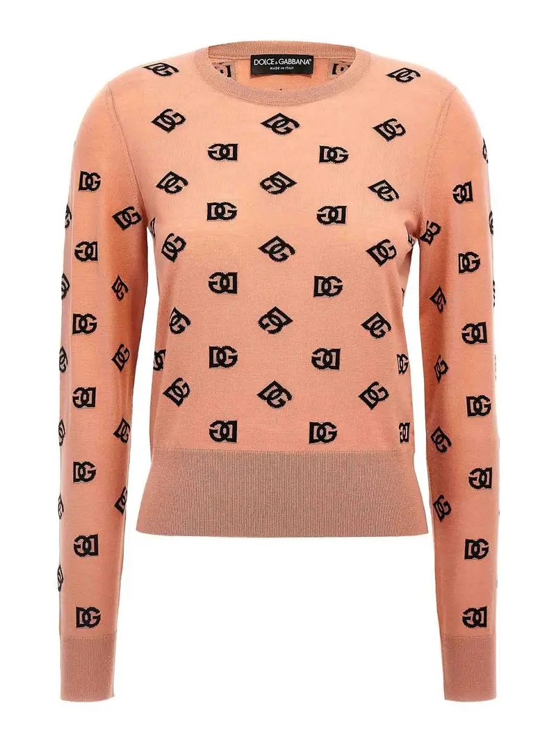 Maglione logo Color Carne E Neutri