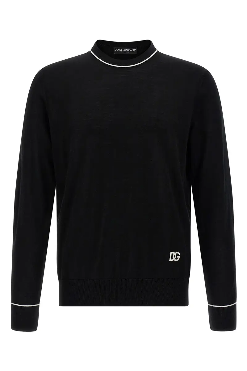 Maglione Ricamo Nero