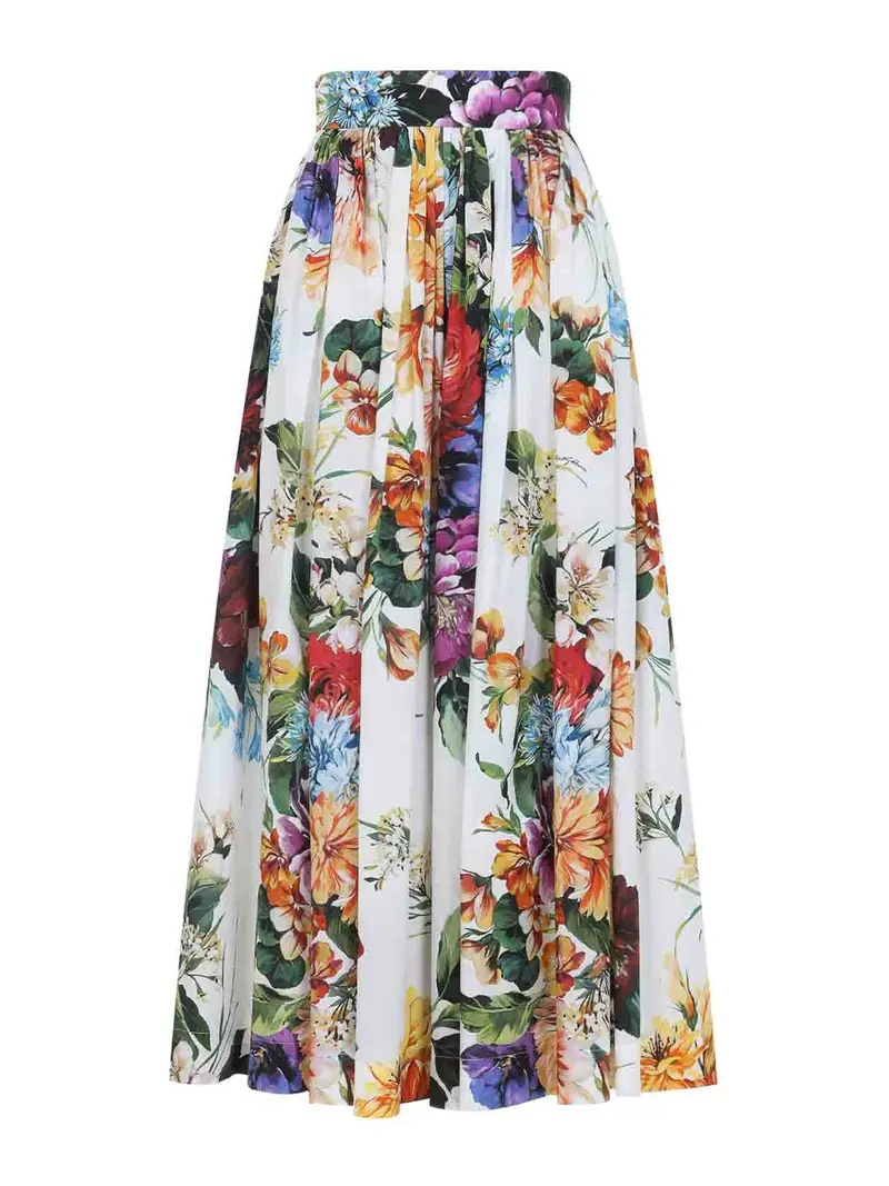 Dolce & Gabbana Midi Skirt Multicolore