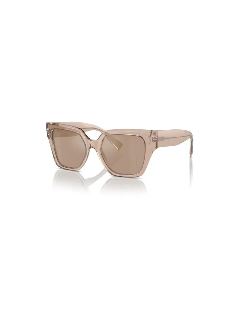 Occhiali da sole DOLCE & GABBANA D&G DG4471 34325A Transparent Camel Light Brown Mirror Flash Gold 52
