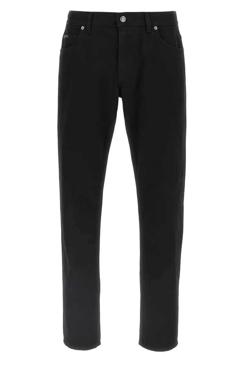 Dolce & Gabbana Pantalone Mercury Nero in Denim di Cotone