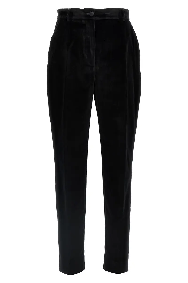 Pantalone Tuxedo Velluto Nero
