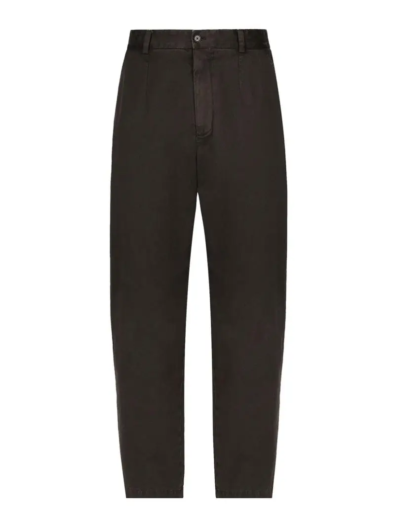 Pantaloni di cotone Marrone