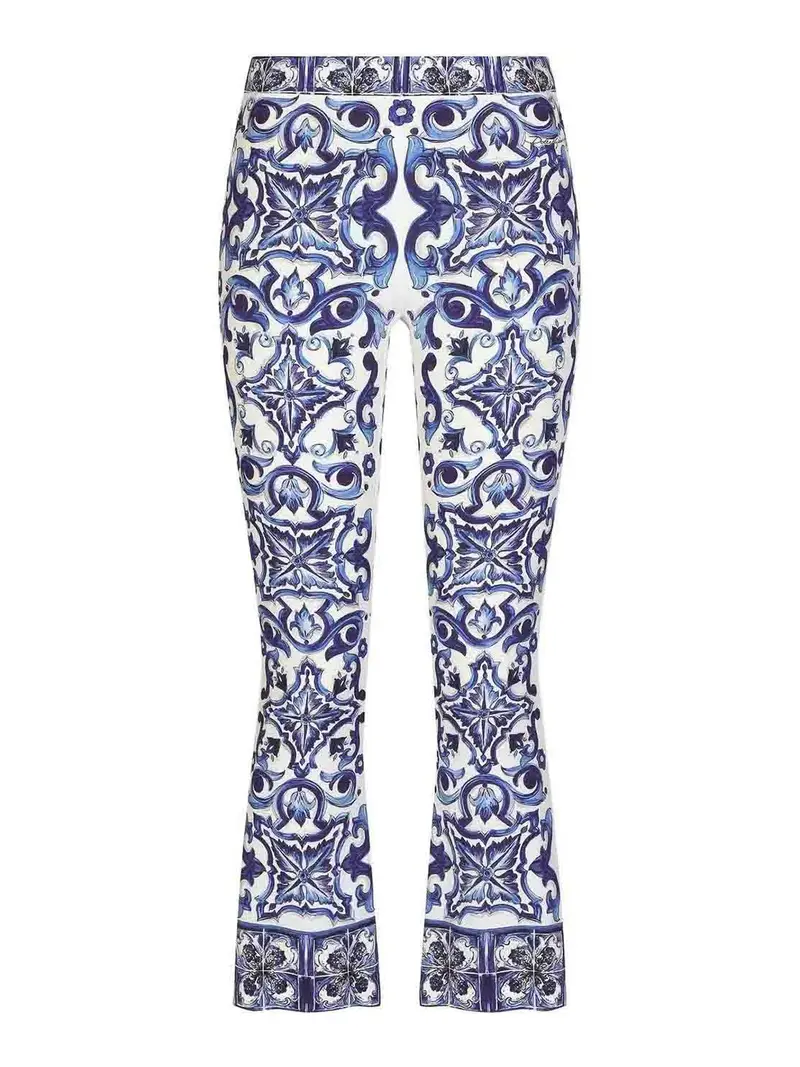 Pantaloni di majolica Blu