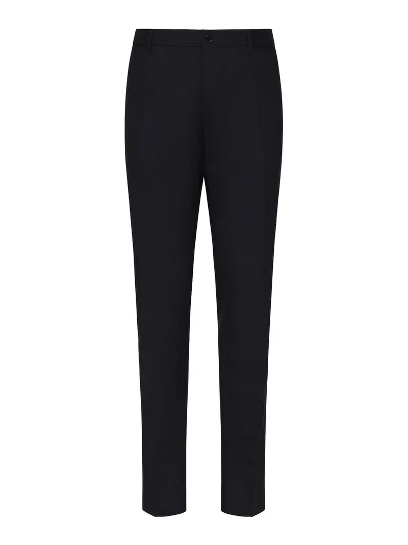 Pantaloni Sartoriali In Lana Vergine Nero