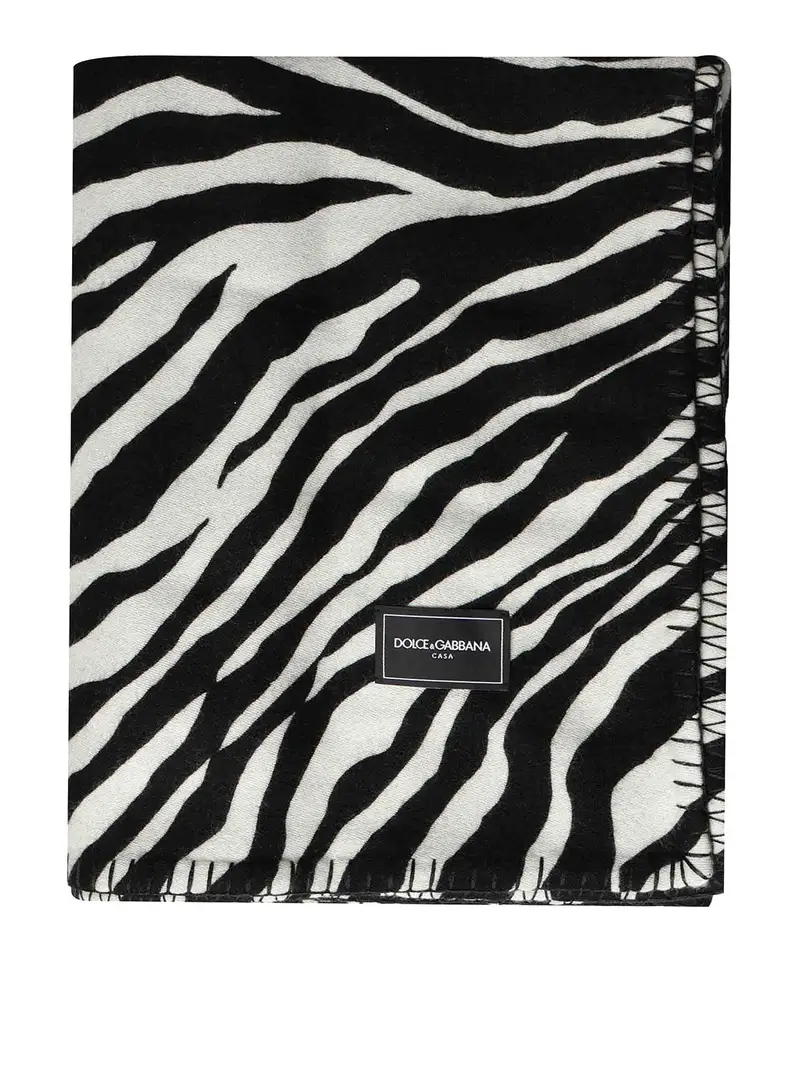 Plaid in lana e seta Arancione