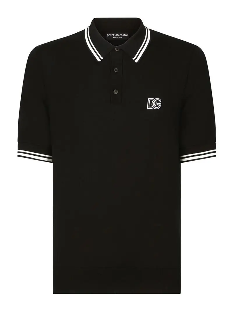 Dolce & Gabbana Polo Nero 3314848