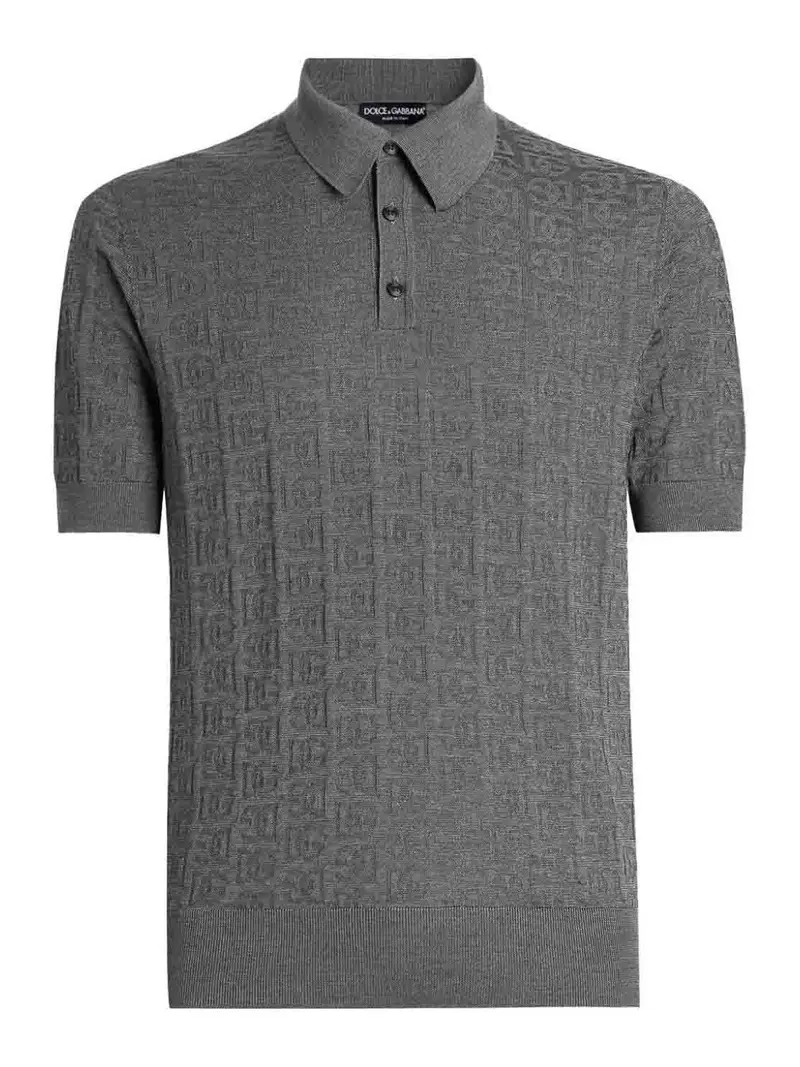 Polo di seta Dolce & Ampgabbana Grigio