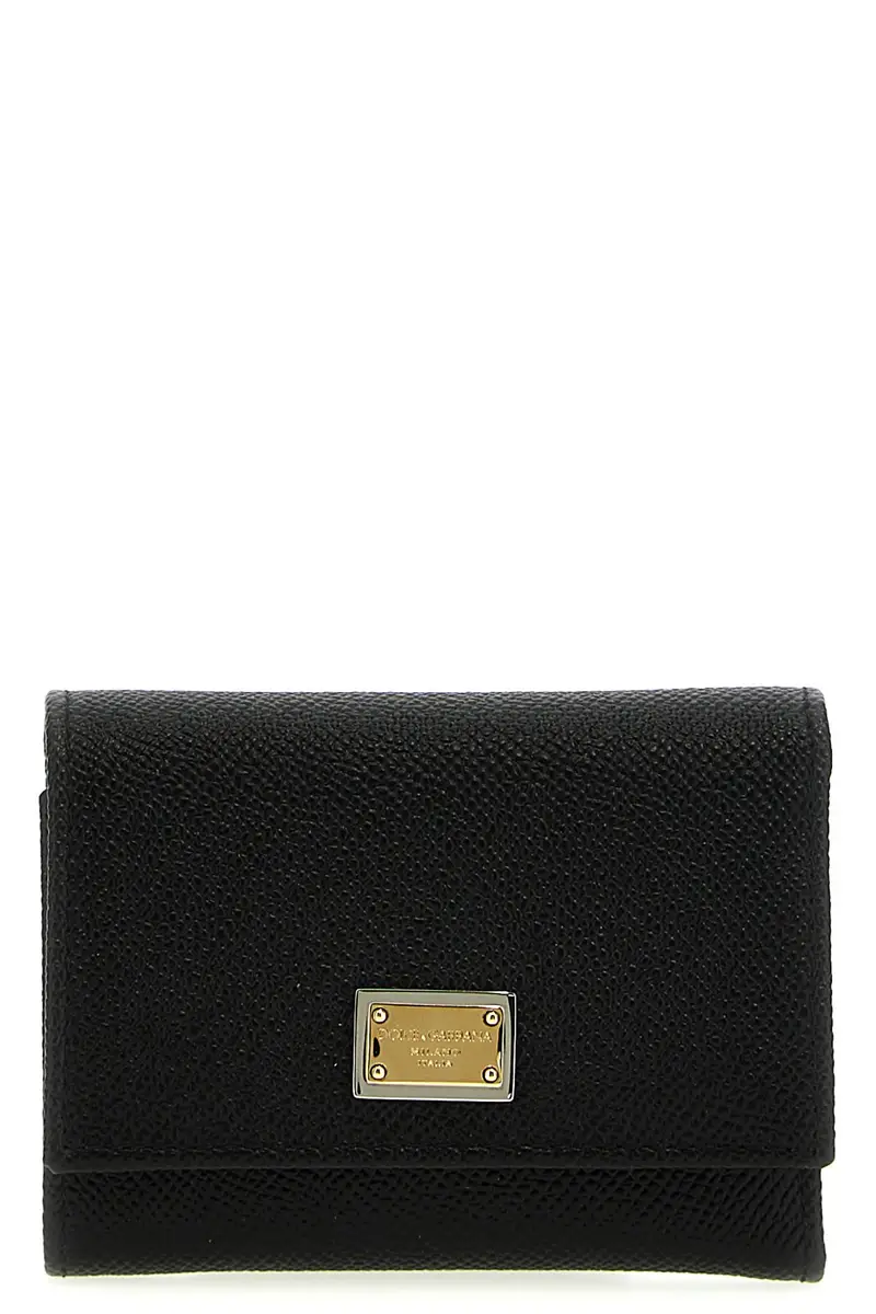 Portafoglio French Flap Nero