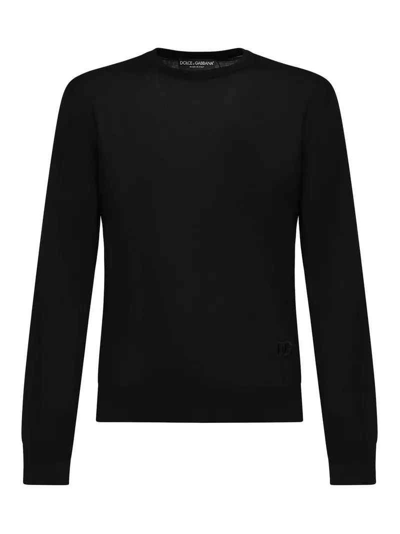 Pullover di seta Nero