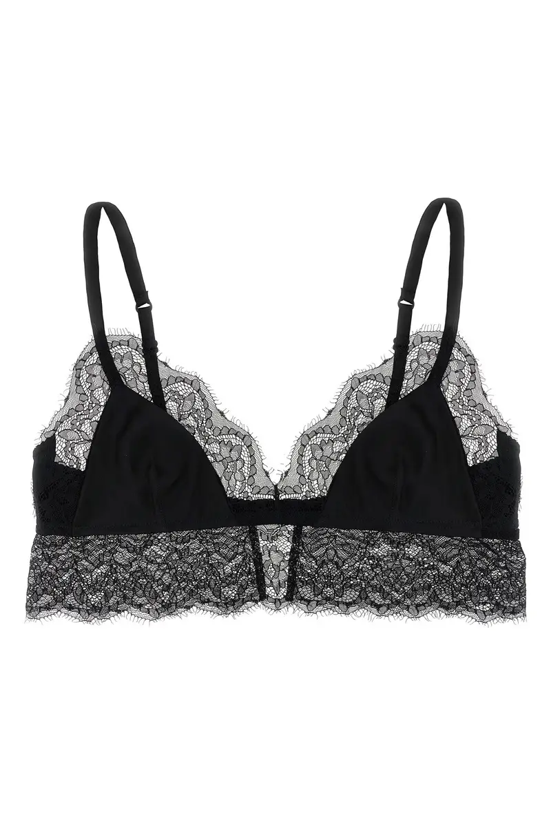 Reggiseno Raso Pizzo Nero