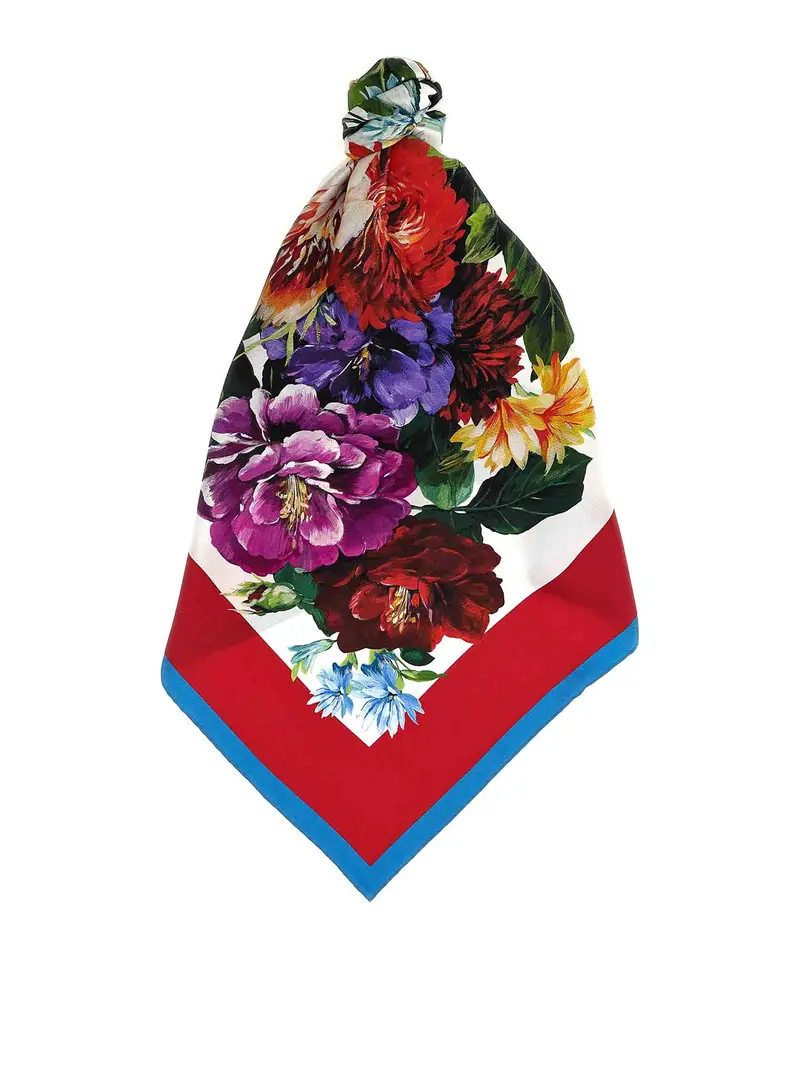 Sciarpa con stampa floreale Multicolore