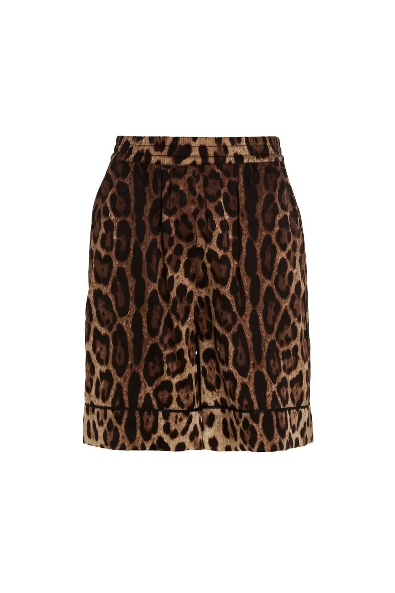 Short Leopard Marrone