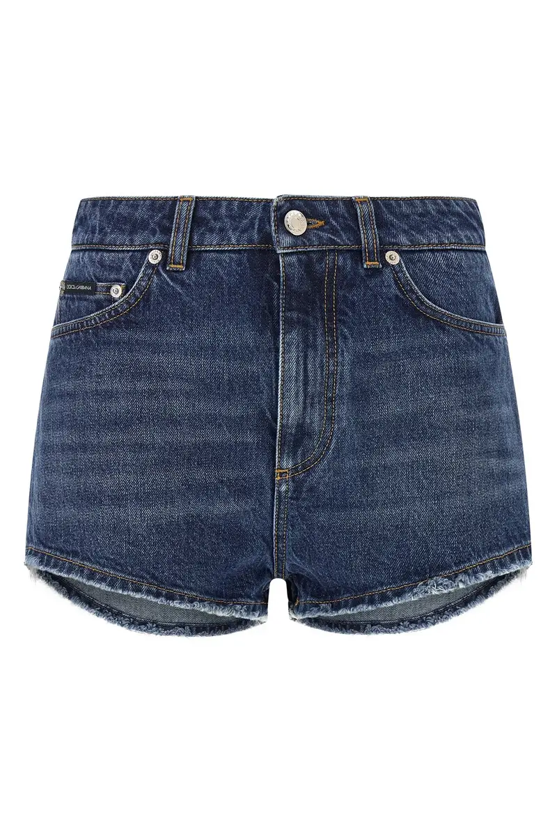Short Targhetta Logo Blu
