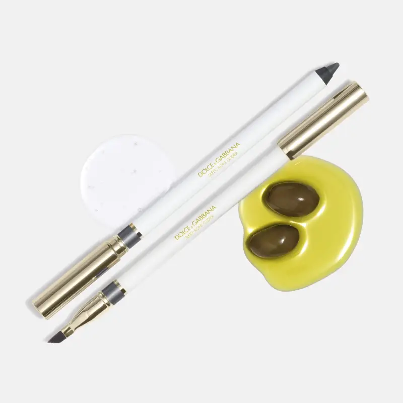 Dolce&Gabbana Sleek Glider matita occhi con pennellino colore 03 Roaring Burgundy - Deep Warm Red 1,2 g