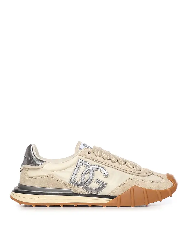 Sneaker Dg Athletic In Tessuto Bianco