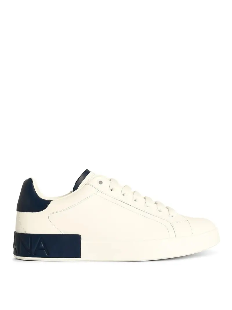 Sneaker in pelle bianca Portofino Bianco