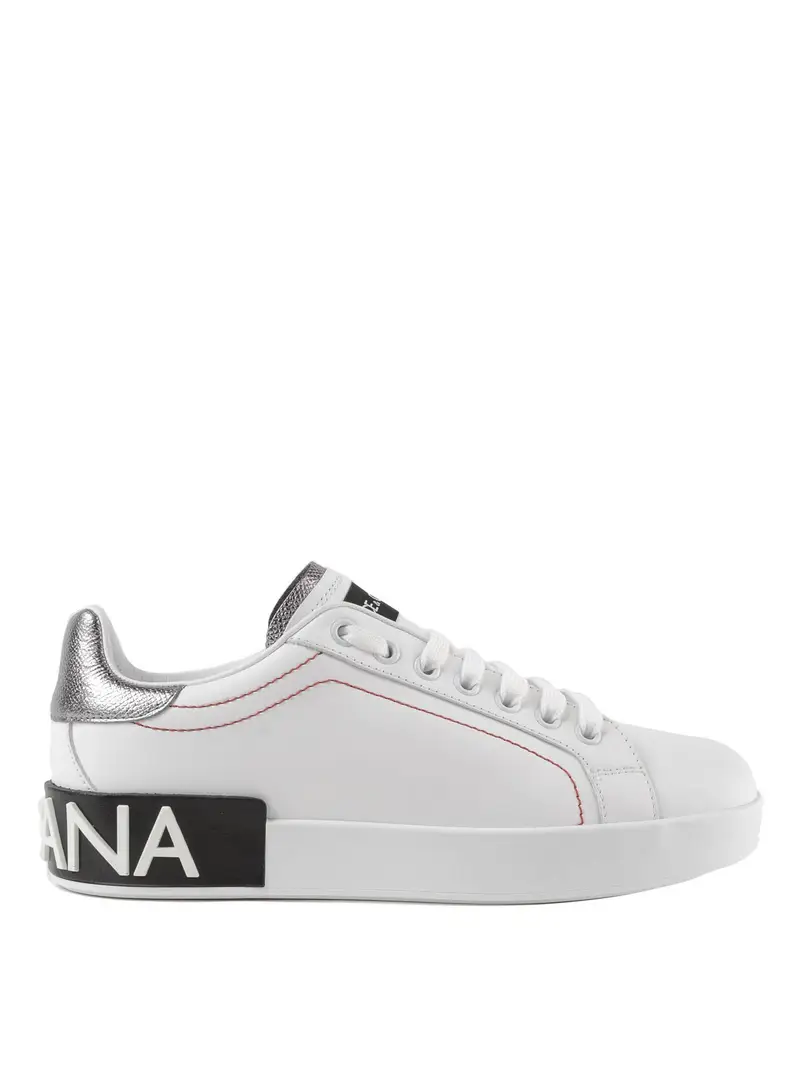 Sneaker Portofino in nappa Bianco