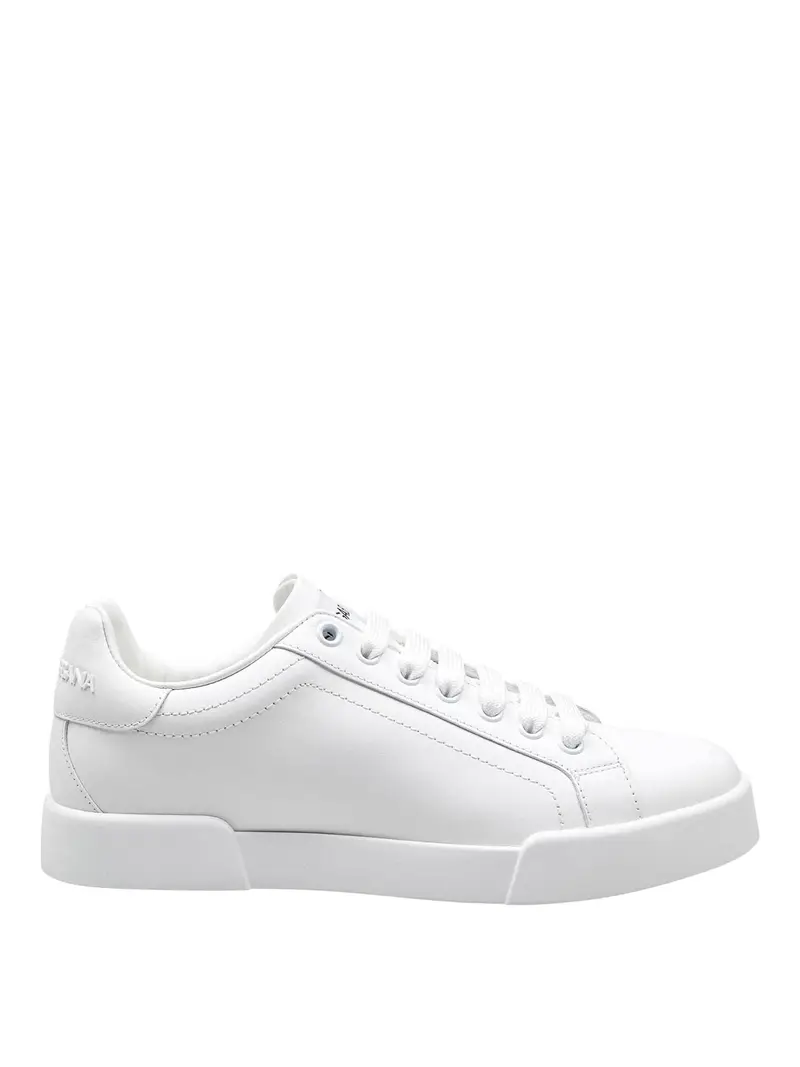 Dolce & Gabbana Sneakers Portofino In Pelle Bianco