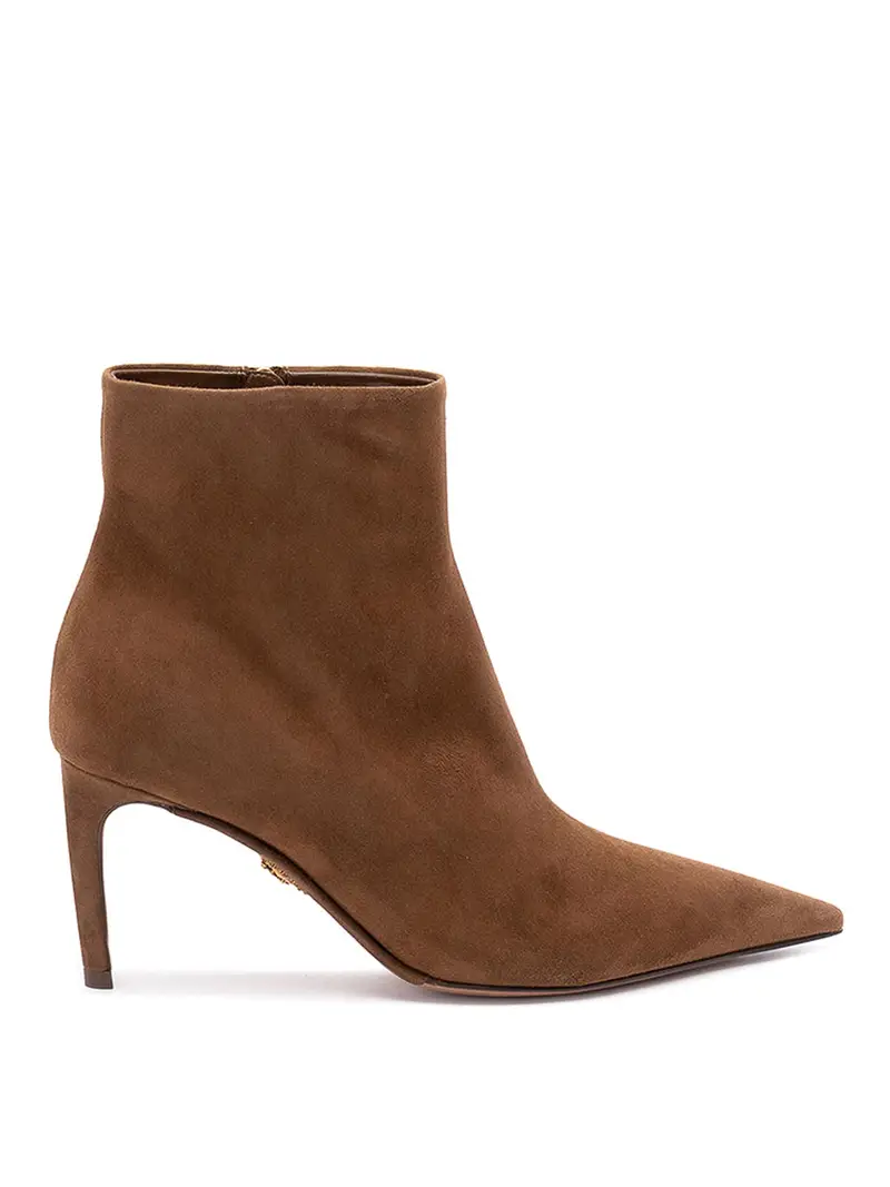 Suede Ankle Boots Marrone