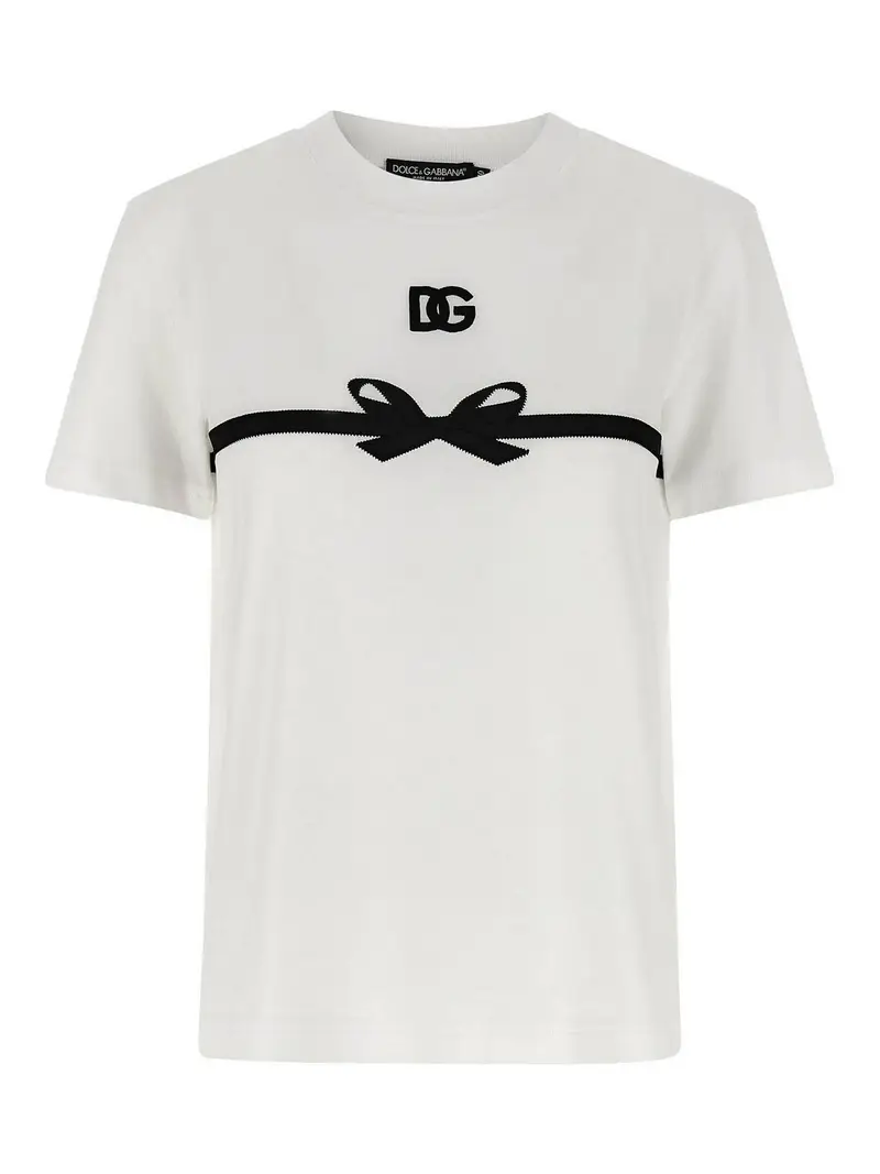 T-shirt a nastro Bianco